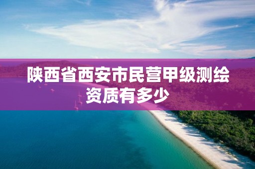 陜西省西安市民營甲級測繪資質有多少