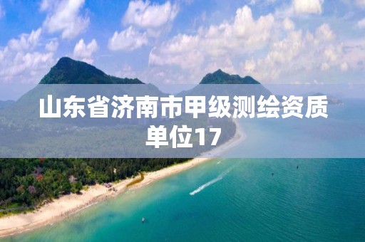 山東省濟南市甲級測繪資質單位17