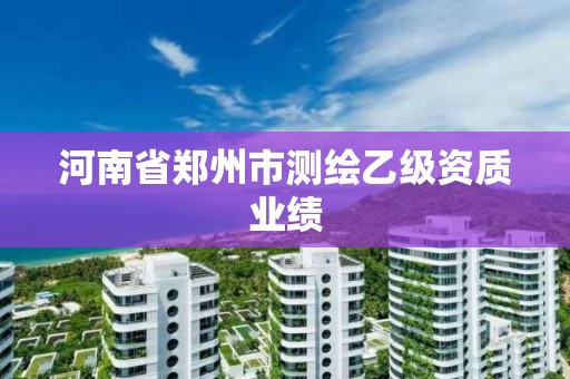 河南省鄭州市測繪乙級資質業績