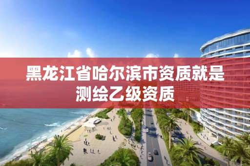 黑龍江省哈爾濱市資質(zhì)就是測繪乙級資質(zhì)