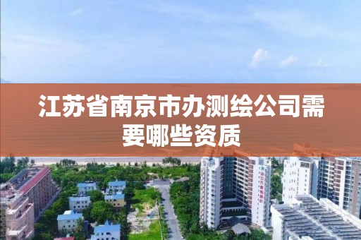 江蘇省南京市辦測繪公司需要哪些資質