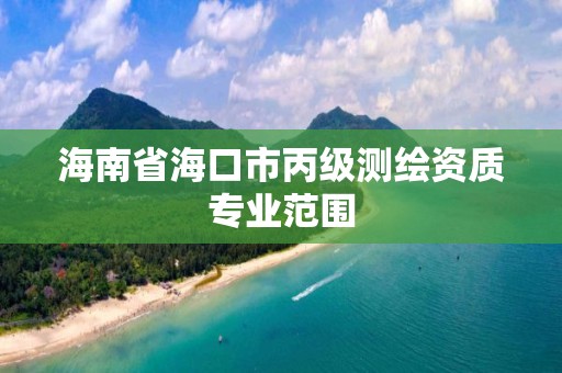 海南省海口市丙級測繪資質專業范圍