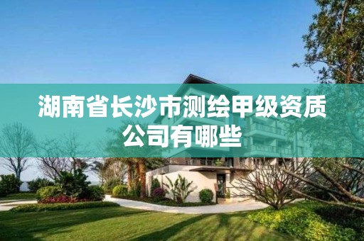 湖南省長沙市測繪甲級資質公司有哪些