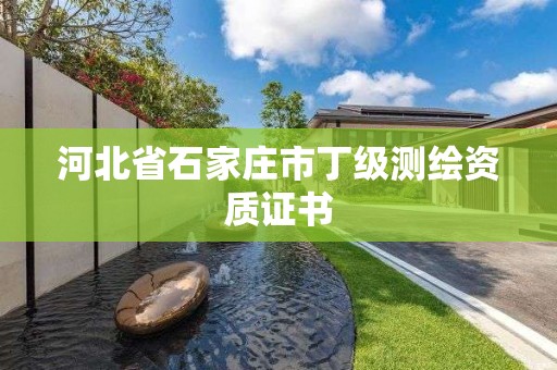 河北省石家莊市丁級測繪資質(zhì)證書