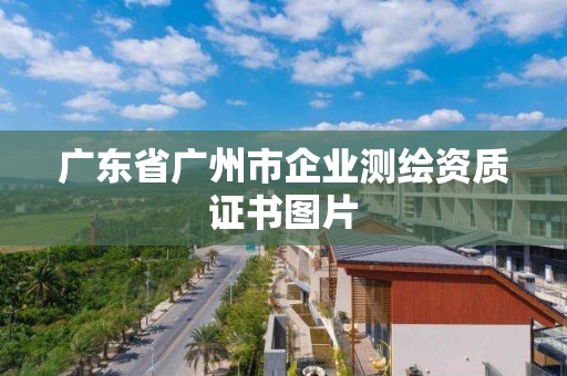 廣東省廣州市企業測繪資質證書圖片