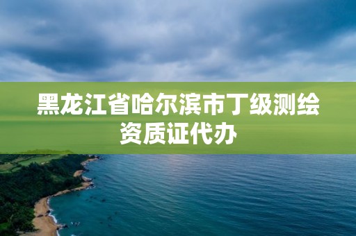 黑龍江省哈爾濱市丁級測繪資質證代辦