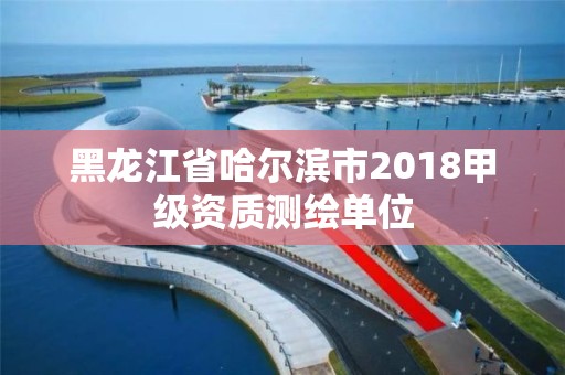 黑龍江省哈爾濱市2018甲級資質(zhì)測繪單位