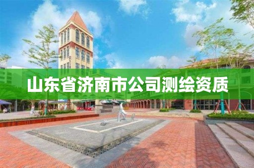 山東省濟南市公司測繪資質