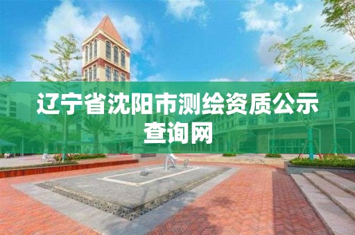 遼寧省沈陽市測繪資質公示查詢網