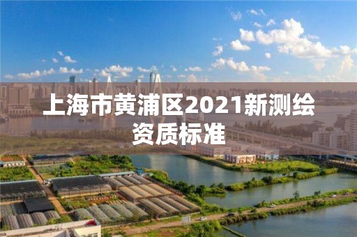 上海市黃浦區2021新測繪資質標準