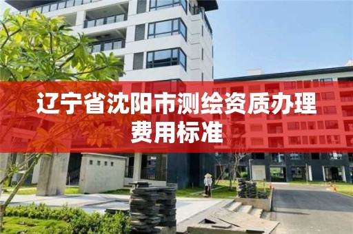 遼寧省沈陽市測繪資質辦理費用標準