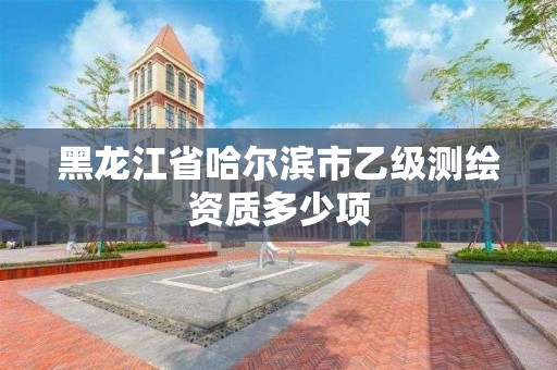 黑龍江省哈爾濱市乙級測繪資質(zhì)多少項(xiàng)