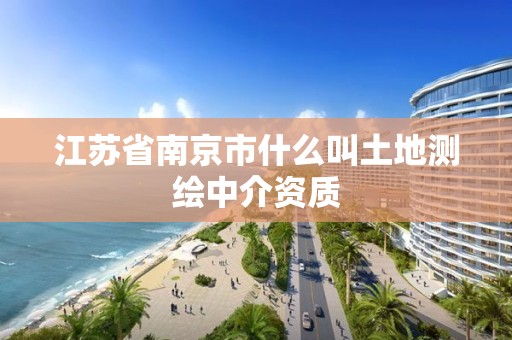 江蘇省南京市什么叫土地測繪中介資質(zhì)