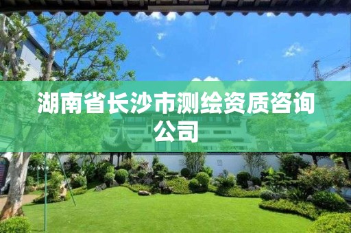 湖南省長沙市測繪資質咨詢公司