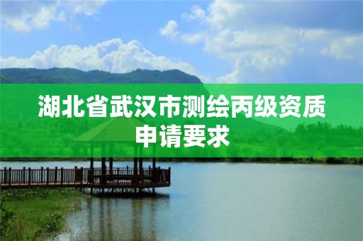 湖北省武漢市測(cè)繪丙級(jí)資質(zhì)申請(qǐng)要求