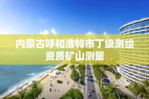 內蒙古呼和浩特市丁級測繪資質礦山測量