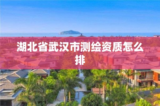 湖北省武漢市測繪資質怎么排