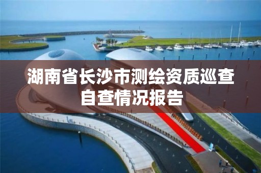 湖南省長沙市測繪資質巡查自查情況報告