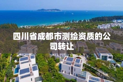 四川省成都市測繪資質的公司轉讓