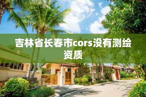 吉林省長春市cors沒有測繪資質(zhì)