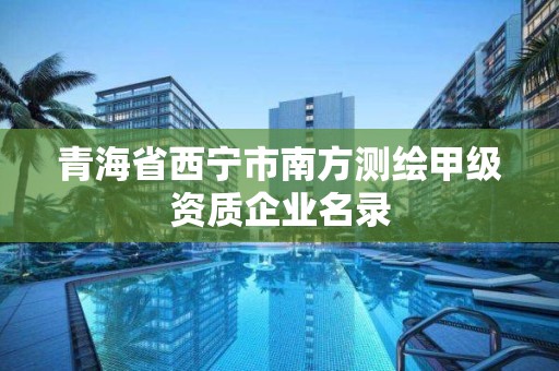 青海省西寧市南方測繪甲級資質企業名錄