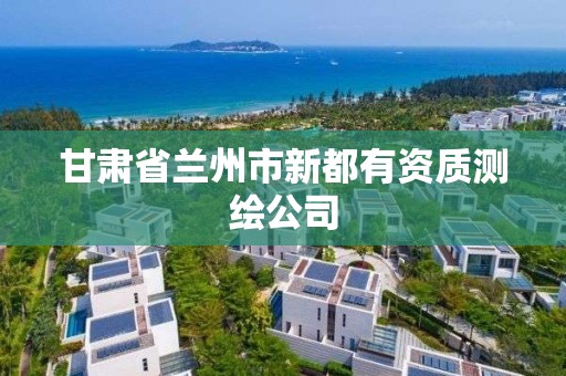 甘肅省蘭州市新都有資質測繪公司