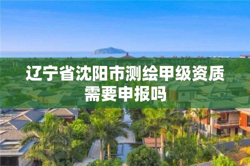 遼寧省沈陽市測繪甲級資質需要申報嗎