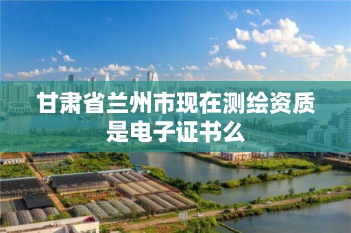 甘肅省蘭州市現在測繪資質是電子證書么