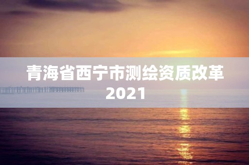 青海省西寧市測繪資質(zhì)改革2021