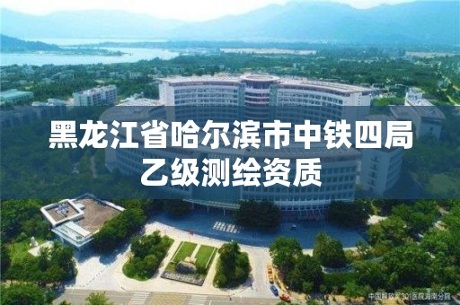 黑龍江省哈爾濱市中鐵四局乙級測繪資質(zhì)