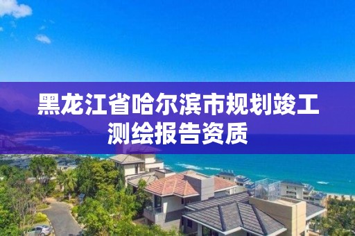 黑龍江省哈爾濱市規(guī)劃竣工測(cè)繪報(bào)告資質(zhì)