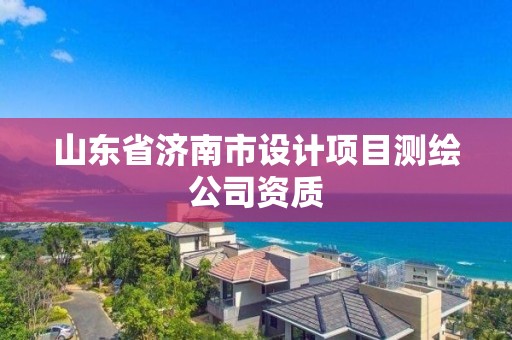 山東省濟南市設計項目測繪公司資質