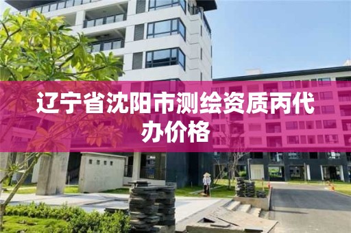 遼寧省沈陽市測繪資質(zhì)丙代辦價格