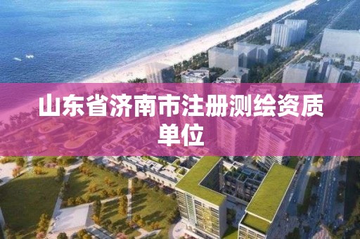 山東省濟(jì)南市注冊(cè)測(cè)繪資質(zhì)單位