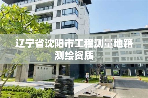 遼寧省沈陽市工程測量地籍測繪資質