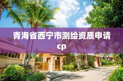 青海省西寧市測繪資質申請cp