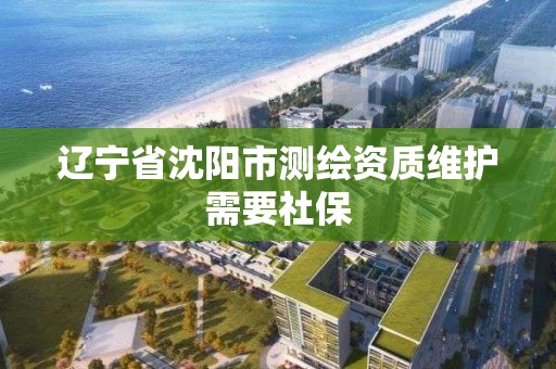 遼寧省沈陽市測繪資質(zhì)維護需要社保