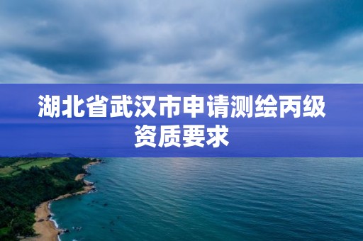 湖北省武漢市申請(qǐng)測(cè)繪丙級(jí)資質(zhì)要求