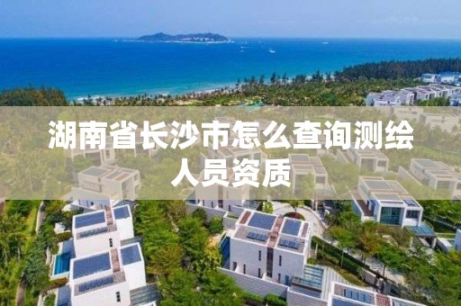 湖南省長沙市怎么查詢測繪人員資質