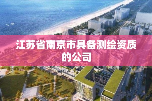 江蘇省南京市具備測繪資質的公司