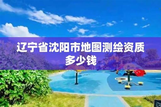 遼寧省沈陽市地圖測繪資質多少錢