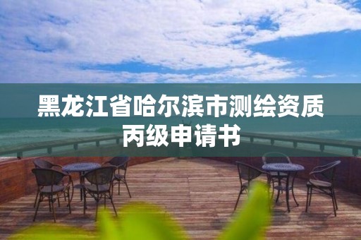 黑龍江省哈爾濱市測繪資質丙級申請書