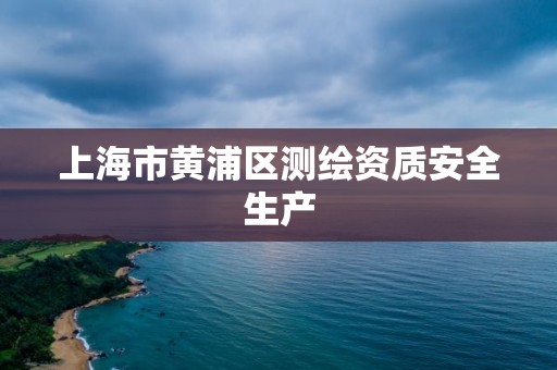 上海市黃浦區測繪資質安全生產