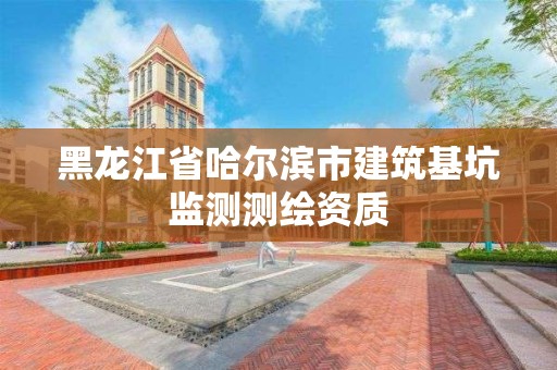 黑龍江省哈爾濱市建筑基坑監(jiān)測(cè)測(cè)繪資質(zhì)