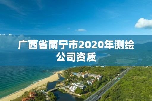 廣西省南寧市2020年測繪公司資質