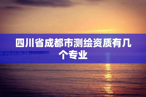 四川省成都市測繪資質(zhì)有幾個專業(yè)