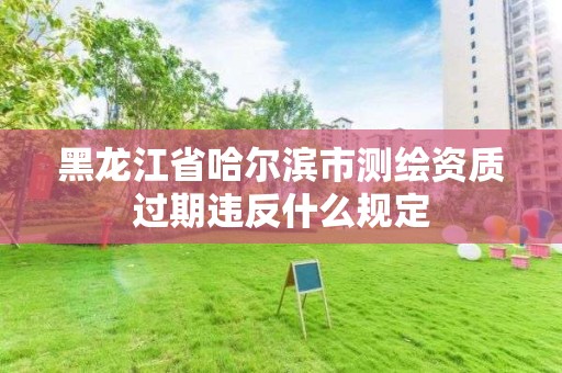 黑龍江省哈爾濱市測繪資質過期違反什么規定