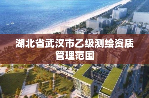 湖北省武漢市乙級測繪資質管理范圍