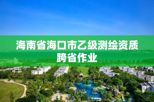 海南省?？谑幸壹墱y繪資質(zhì)跨省作業(yè)