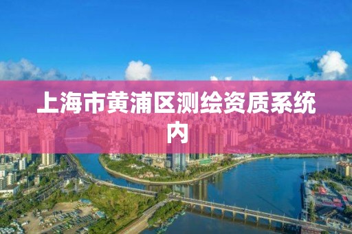 上海市黃浦區測繪資質系統內